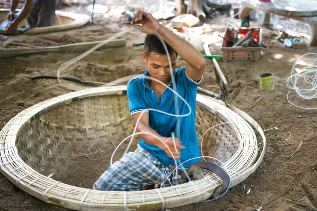 Man Making Basket